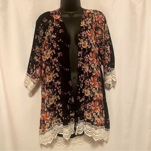 Floral Lace Kimono